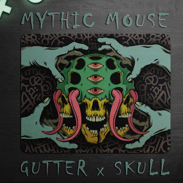 Gutter x Skull Mouse Pad Mouse Pads MYTHIC MOUSE PADS 